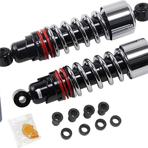 Burly Brand Slammer Plus Shocks Chrome #B28-1207 Harley Davidson Dyna