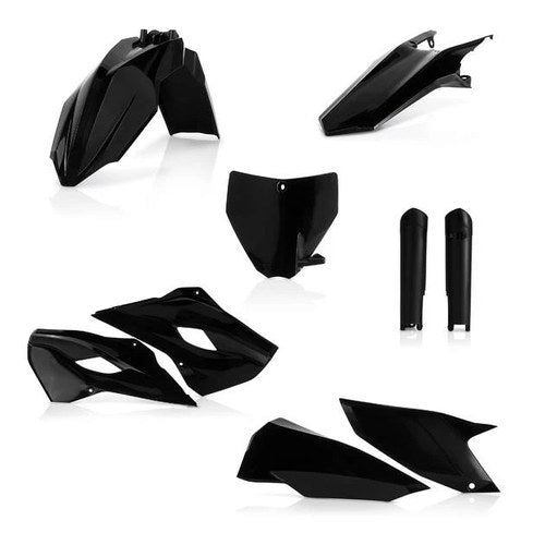 Acerbis Full Plastics Kit Black Husqvarna TC 250/TC 125/FC 250/FC 350/FC 450