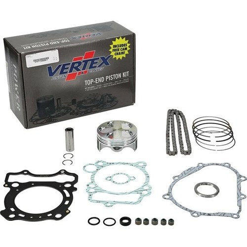 Vertex Hi Comp Top End Piston Kit 76.95mm 13.5:1 Yamaha YZ 250 F 2001-2007