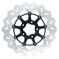 GBrakes Floating Wave Brake Rotor 11.8" Rear CC Black/Silver #GBDU015