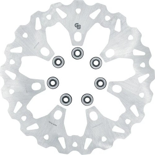GBrakes Semi-Floating Wave Brake Rotor 11.8" Front Silver #GBD9016X