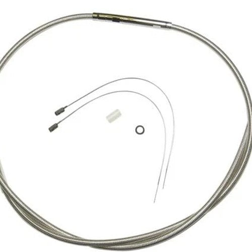 Magnum Polished Stainless Clutch Cable 64-11/16" #52288 Harley Davidson