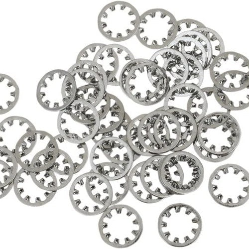 DS Chrome Motorcycle Inside Star Washer 50-Pack 5/16"