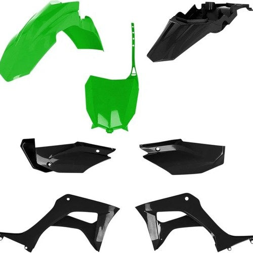 Acerbis Full Plastics Kit Green/Black 2861931089 for Honda CRF110F 2019-2021