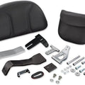 Show Chrome Quick Detach Smart Mount Backrest Large Black Can-Am Spyder RT