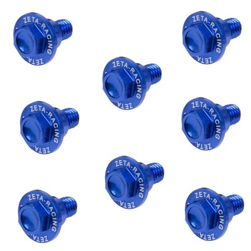 Drc Hard Ware Zeta Fork Guard Bolts Blue #ZE88-9406 fits Yamaha