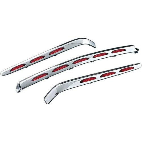 Kuryakyn LED Trunk Molding Chrome Red Fits Honda GL1800 Gold Wing 2002-2010