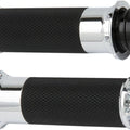 Arlen Ness Beveled Fusion Grips Chrome #07-330 Harley Davidson