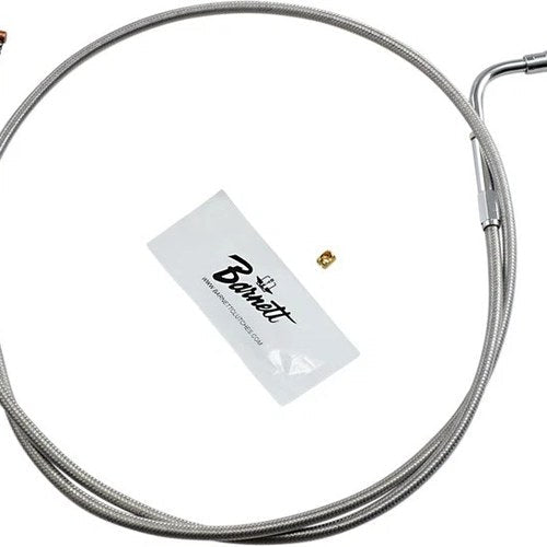 Barnett Push Idle Cable Stainless Braided Harley Electra Glide/Tour Glide