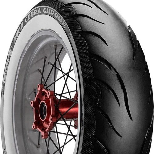 Avon Cobra Chrome AV92 Street Tire 150/80R16 71V Rear Radial Wide Whitewall