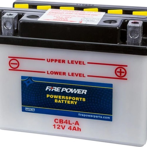 Fire Power Heavy Duty Battery With Pack #CB4L-A fits Kawasaki KLR250/KLR600