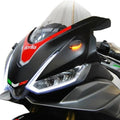 New Rage Cycles Mirror Block Off Turn Signals Black Aprilia RSV4 2021-2024