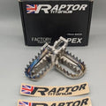 Raptor Apex Titanium Footpegs 10mm Offset #RX008 10MM Back Stark Varg 2023-2024