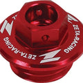 Zeta Oil Filler Plug Red fits Kawasaki/Suzuki KX250F/KX450F/KX250/RM-Z250