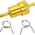 Emgo Fuel Filter 1/4" Aluminum Gold Universal