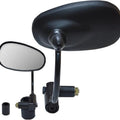 Parts Unlimited Bar End Oval Mirror Black