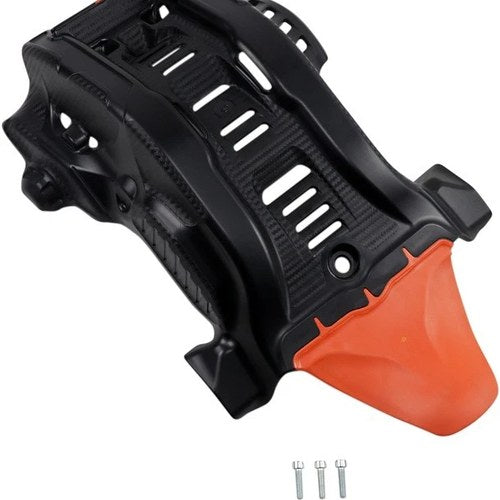 Acerbis MX Skid Plate Black/16 Orange #2736365229 KTM/Husqvarna/Gas