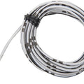Shindy 14A Motorcycle Wiring 13 ft. Spool White with Black Tracer