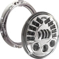 J.W. Speaker 8790 Adaptive 2 LED Headlight with Mounting Ring 7" Chrome #0555061
