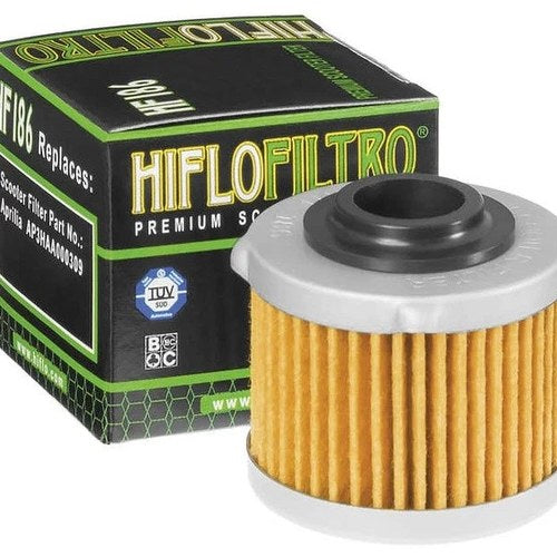 HiFlo Oil Filter #HF186 Aprilia Scarabeo 200 2008-2012