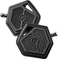 Performance Superlight Mini Passenger Floorboards for Harley Clevis Black Ops
