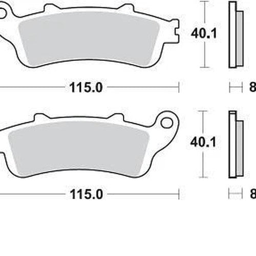 Braking CM55 Brake Pads #813CM55 for Honda FSC600 Silver Wing 2002-2007