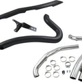 Cobra Speedster Short Swept Exhaust System Black #6231B Harley Davidson