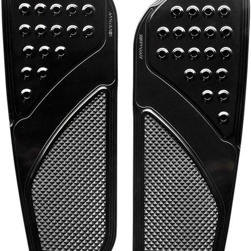 Accutronix Vintage Drilled Extended Floorboards Black Driver #FBF91-DVB Indian