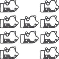 James Oil Pump Cover Gaskets Paper 10-Pack #JGI-26276-80-A Harley Davidson