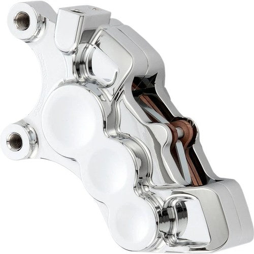 Arlen Ness Tech 6 Piston Front Left Brake Caliper Chrome 11.8" #02-214