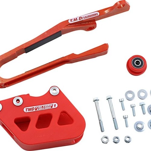 TM Designworks Dirt Cross Multi-Purpose Chain Slide-n-Guide Kit Red #SCP-OR2-RD