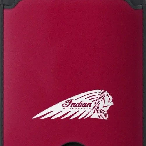 SP Connect Spc+ Card Wallet with Indian Motorcycle Logo Red