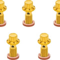 Arlen Ness Titanium Banjo Bolts M10x1.25 Front/Rear Gold 5-Pack #300-862