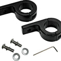 Custom Dynamics P-Clamp Engine Guard Fog Light Mounts 1.25" Gloss Black