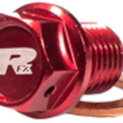 Rfx Magnetic Drain Bolt Red for Honda CR125R/CR250R 2-Stroke/CR85R