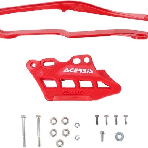 Acerbis Chain Guide 2.0 & Slider Kit Red for Honda Crf 250/CRF 450 2025-2026