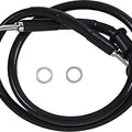 DS Black Vinyl Front Upper ABS Brake Line Kit 30-3/4" +4" Black #212091
