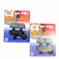 Ebc FA121 Organic Motorcycle Brake Pads Non Asbestos Performance - 2 Pair