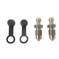 Motorcycle Brake Caliper 10mm x 1.0 Bleed Screw Nipple Stainless Steel Bleeder