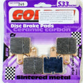 Brake Pads Racing Ceramic Carbon Goldfren S33-249 (EBC FA417/4HH) for select Ka