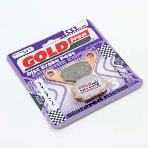 Brake Pads Racing Ceramic Carbon Goldfren S33-005 (EBC FA67 FA372)