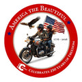 America The Beautiful Patriotic Waterproof Sticker for Water Bottles Toolbox
