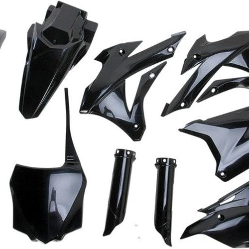 Acerbis Full Plastics Kit Black #2374110001 fits Kawasaki KX85/KX100 2014-2021