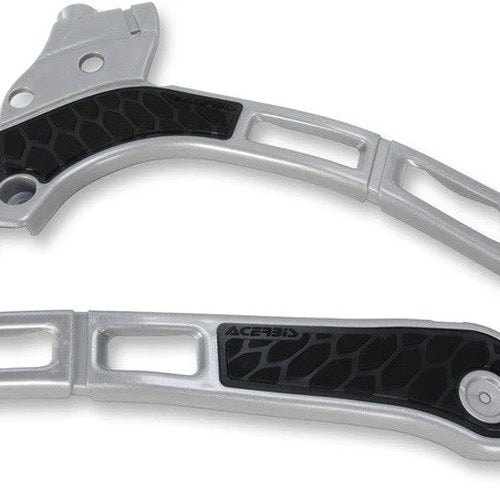 Acerbis X-Grip Frame Guards Silver/Black for Yamaha YZ125/YZ250/YZ250X