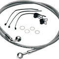 DS Braided Brake Line Kit Front Harley Davidson Softail/Dyna #142858