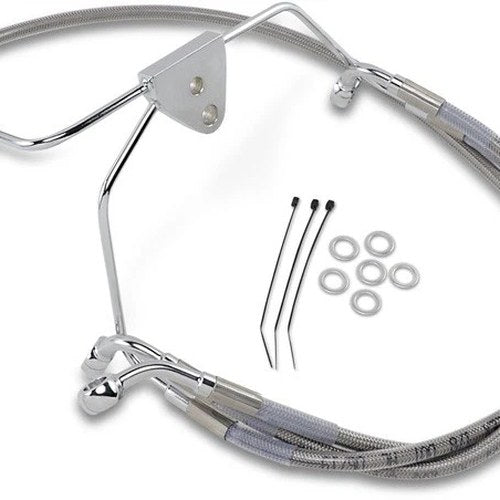 DS Braided Brake Line Kit Front +4" Harley Davidson Electra Glide/Street Glide