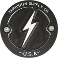 Thrashin Supply Co. Dished Points Cover Black #TSC-3027-4 Harley Davidson