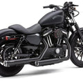 Cobra Rpt Slip-On Mufflers Black #6081RB Harley Davidson Sportster