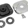 Drag Specialties Front Brake Master Cylinder Cover with Sight Glass Chrome