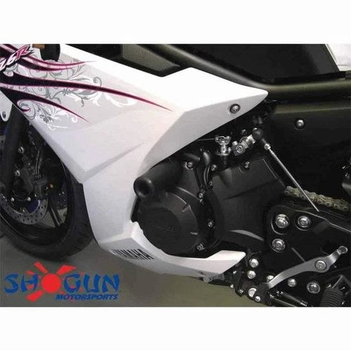 Shogun No-Cut Frame Sliders Black Yamaha FZS600 FZ6R 2009-2016